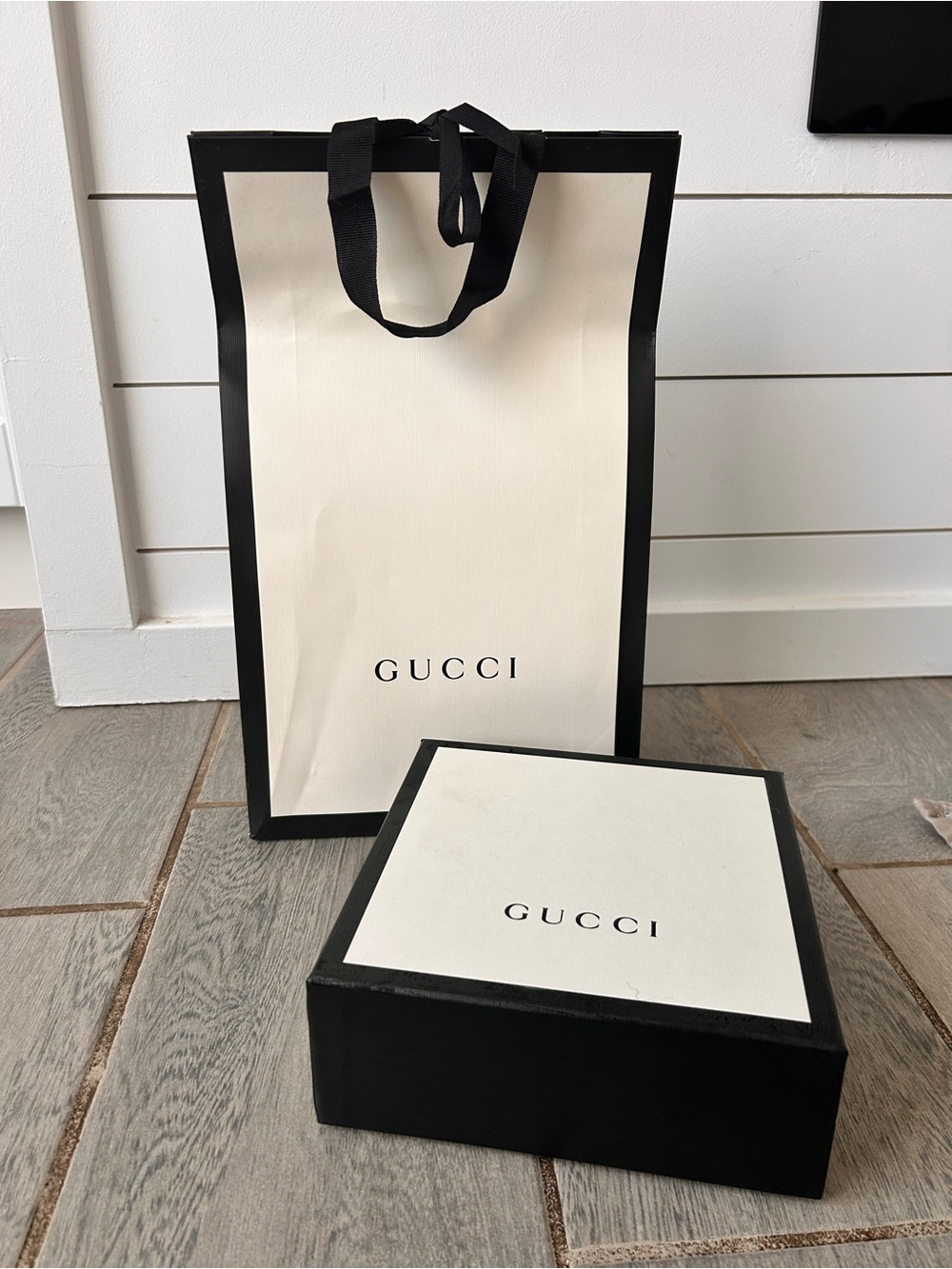 Gucci Bag, Box & Pouch